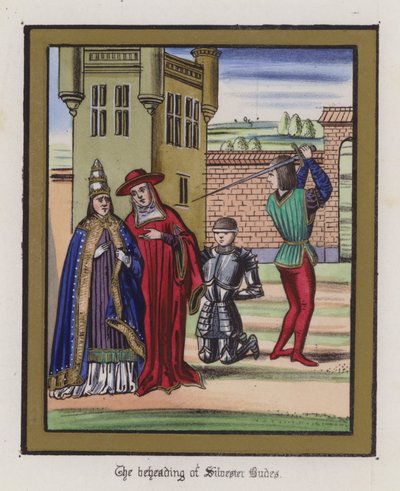 La décapitation de Sir Silvester Budes - English School