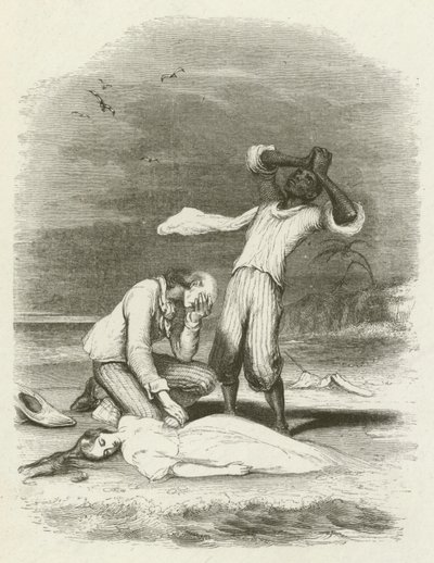 Le corps de Virginia trouvé dans le sable - English School