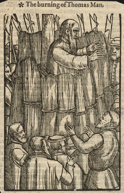 Le bûcher de Thomas Man (gravure) - English School