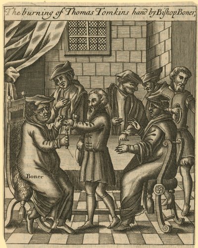 Le bûcher de Thomas Tomkins - English School