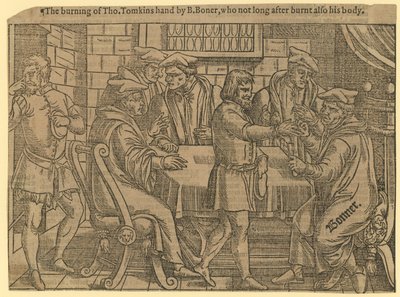 Le bûcher de Thomas Tomkins - English School
