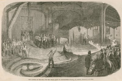 La coulée de la grande horloge du Palais de Westminster à Norton, Stockton-on-Tees - English School