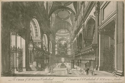 Le chœur de la cathédrale Saint-Paul, Londres - English School