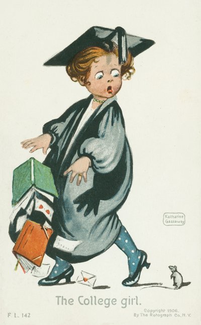 La collégienne (lithographie couleur) - English School