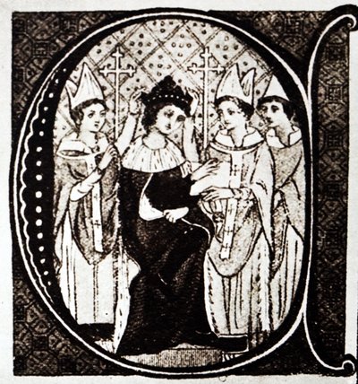 Le couronnement du roi Édouard Ier - English School