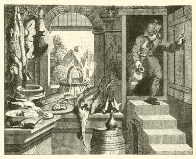 La souris des champs et la souris des villes (gravure) - English School
