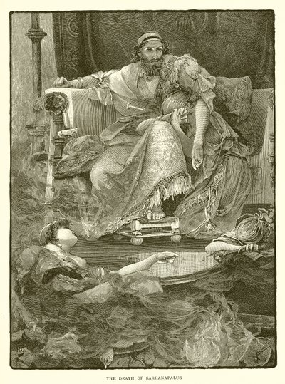 La mort de Sardanapale - English School