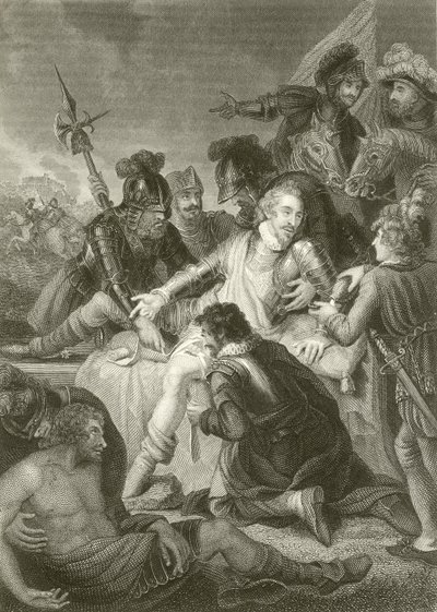 La mort de Sir Philip Sidney - English School