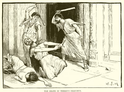 La mort de Tiberius Gracchus - English School
