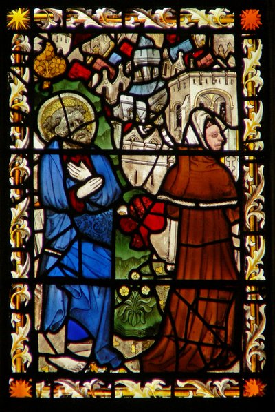 La fenêtre est représentant Saint Pierre et Simon le Magicien - English School