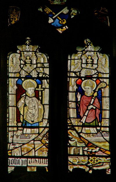 La fenêtre est représentant Saint William et Saint Erkenwald - English School