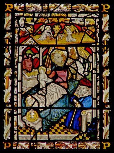 La fenêtre est représentant la Nativité - English School