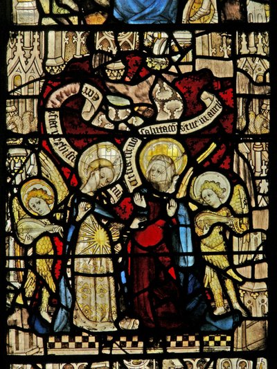 La fenêtre est représentant la Visitation - English School