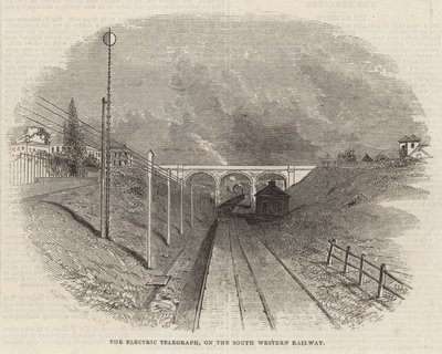Le télégraphe électrique sur le chemin de fer du sud-ouest - English School