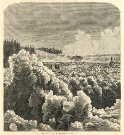Le pont de glace fantastique aux chutes du Niagara - English School