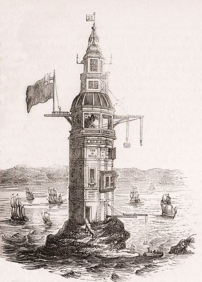 Le premier phare érigé sur les rochers d