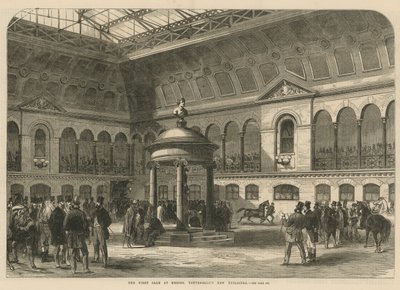 La première vente dans le nouveau bâtiment de Messrs Tattersalls - English School