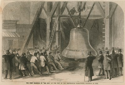 La première sonnerie de Big Ben au pied de la tour de l