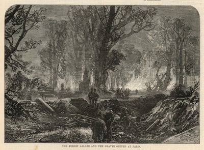 La forêt en feu et les tombes ouvertes à Paris - English School
