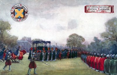 Le cortège funèbre de la reine Éléonore, 13 décembre 1290 - English School