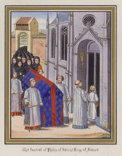 Les funérailles de Philippe de Valois, roi de France - English School