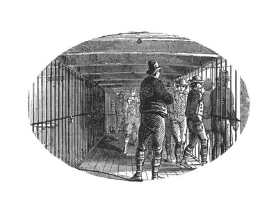 La galerie - cages sous les ponts où les prisonniers étaient confinés avant d