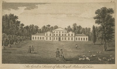 La façade du jardin du palais royal à Kew, Londres - English School