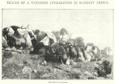La colline de Zimbabye (gravure) - English School
