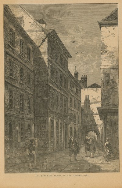 La maison du Dr Johnson sur Inner Temple Lane - English School