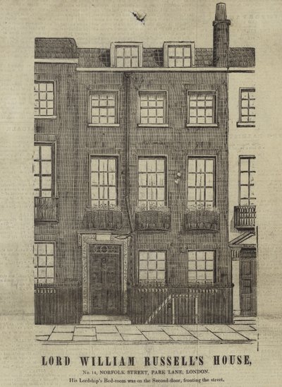 La maison de Lord William Russell - English School