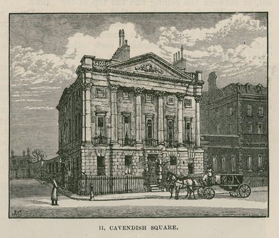 La maison de M. Scotmother, Cavendish Square, Londres - English School