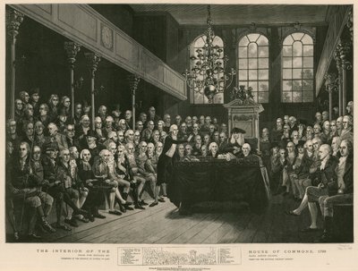 Intérieur de la Chambre des communes, 1793 - English School