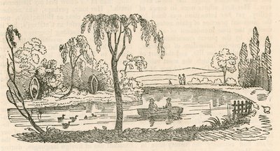 Le lac à Hornsey Wood House, Londres - English School