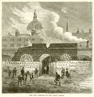 Les derniers vestiges de la prison de Fleet - English School