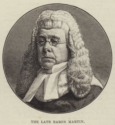 Feu le baron Martin (gravure) - English School