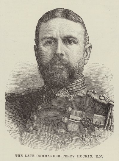 Feu le commandant Percy Hockin, RN (gravure) - English School