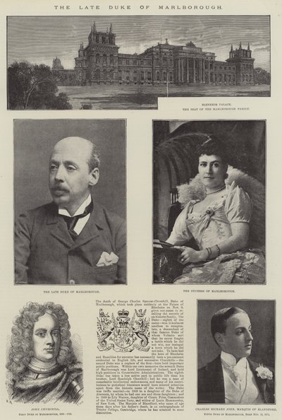 Feu le duc de Marlborough - English School