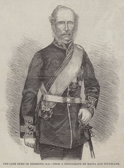 Feu le duc de Richmond, KG - English School