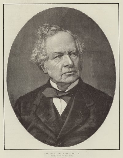 Feu le comte Granville, KG (gravure) - English School