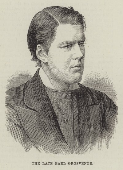 Le défunt comte Grosvenor (gravure) - English School
