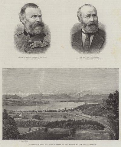 Feu roi de Bavière (gravure) - English School