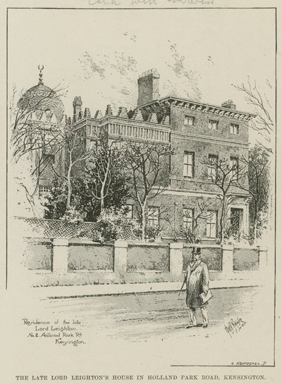 Maison du défunt Lord Leighton à Holland Park Road, Kensington, Londres - English School