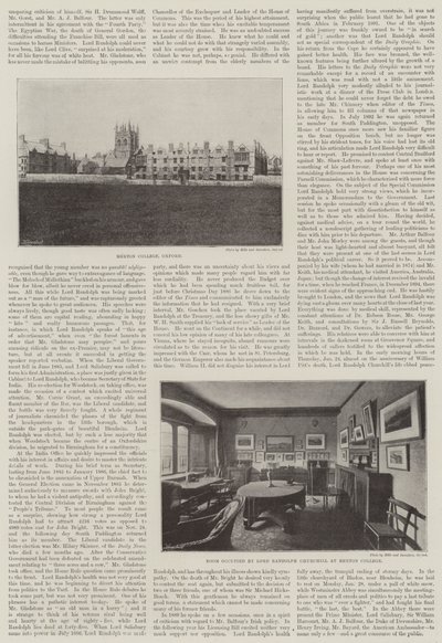 Feu Lord Randolph Churchill (gravure) - English School