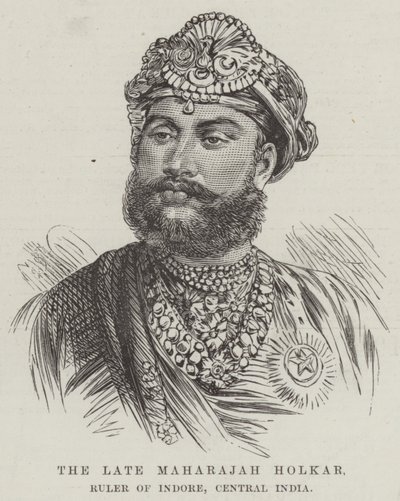 Feu le Maharajah Holkar, souverain d