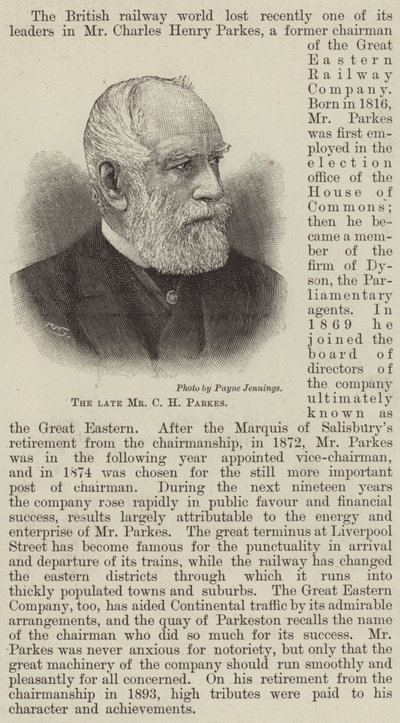 Feu M. C H Parkes (gravure) - English School