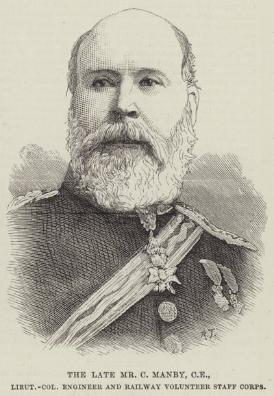 Feu M. C Manby, CE, lieutenant-colonel du corps des ingénieurs et volontaires des chemins de fer - English School