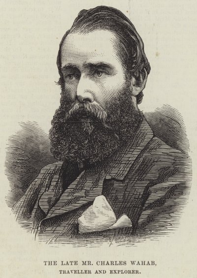 Feu M. Charles Wahab, voyageur et explorateur (gravure) - English School