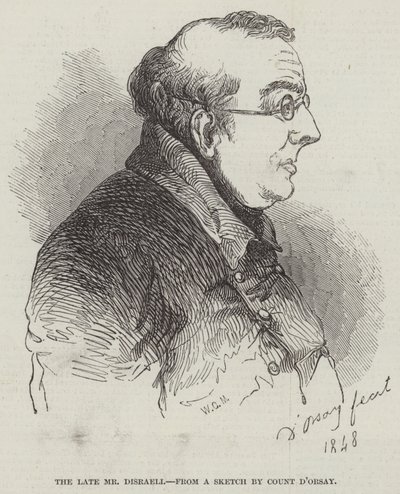 Feu M. Disraeli (gravure) - English School