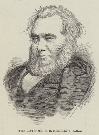 Feu M. E B Stephens, ARA (gravure) - English School