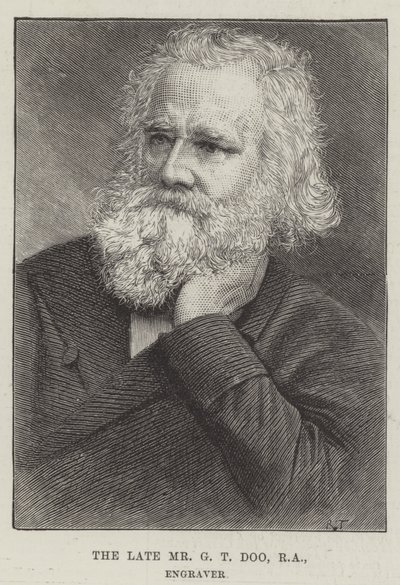 Feu M. G T Doo, RA, graveur (gravure) - English School